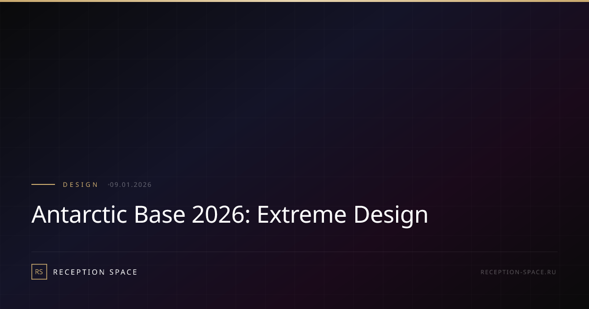 Antarctic Base 2026: Extreme Design | Reception Space