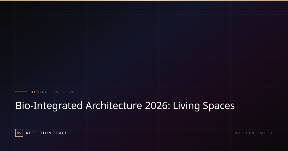 Bio-Integrated Architecture 2026: Living Spaces | Reception Space