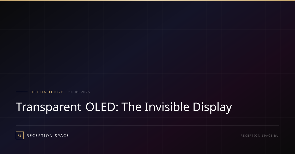 Transparent OLED: The Invisible Display | Reception Space
